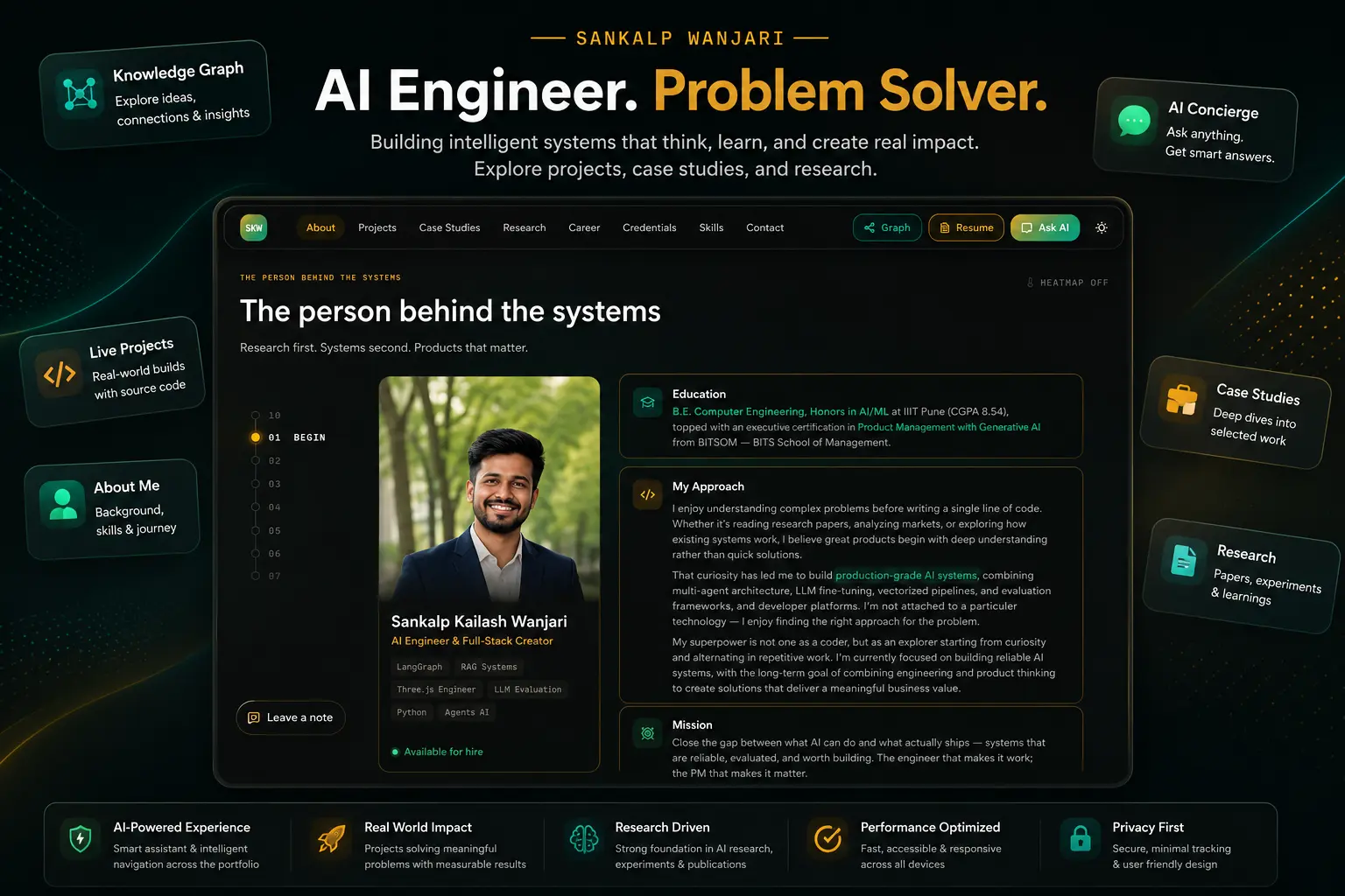 Live Portfolio OS poster